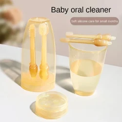 Sınır Ötesi Bebek Diş Fırçası Yenilebilir Silikon Yumuşak Saç 6 Ay Bebek Diş Diş Fırçası Çocuk Dil Kazıyıcı Bebek Diş Fırçası