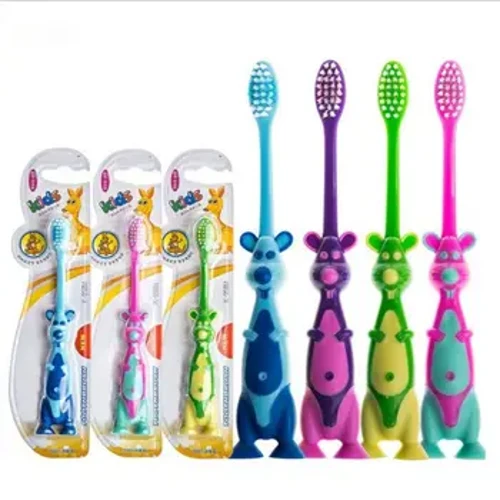 Cepillo de dientes para bebé, cepillo de dientes suave con forma de Animal de dibujos animados, herramienta para cuidado bucal, cepillos de dientes de entrenamiento de alta calidad