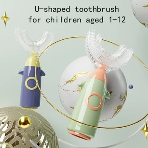 U Child Toothbrush para sa mga Bata 360 Kids Toothbrush para sa Mga Bata Silicone Baby Toothbrushes 1-12 Taon