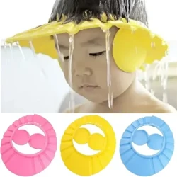 An Toàn Có Thể Điều Chỉnh Trẻ Em Trẻ Em Chống Thấm Nước Bảo Vệ Mắt Bảo Vệ Tai Tắm Tấm Che Rửa Tóc Lá Chắn Dầu Gội Mũ Mũ Tắm Cho Bé