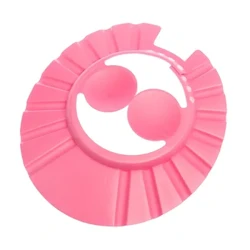 Baby Swim Shower Cap Bath Shampoo Hat Adjustable Eye Protection Head Cover Kids Baby Care Hair Shield Shower Cap Para sa 0-6 na Taon