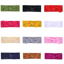 Banda pentru cap pentru bebeluș cu fundă mare, cu fundă elastică, de culoare uni, bentiță pentru cap pentru fete, pentru copii, pentru îngrijirea copilului, accesorii pentru păr резинки для волос