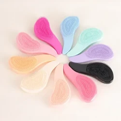 Leanbh Leanaí agus Mná Dícheangail Scuab Gruaige Combs Salon Scuab Frith-statach Mín Tangle Bríste Fliuch Tirim Láimhseálann Tangle Curly