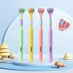 NEW Dräi-Säit Soft Hoer Erwuessener Zännbürk Oral Care Sécherheet Zännbürk Zänn Deep Cleaning Portable Travel Dental Oral Care Kaddo