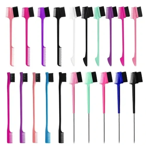 Cuidado del bebé, cepillo para el borde del cabello, proveedor de peine, cepillo de Control de bordes 3 en 1 de doble cara para peluquería de bebés, peine cepillos, herramientas de belleza