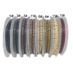 500 DB 4,5 * 2,5 * 3,0 mm előre feltöltött szilikon alumínium mikrogyűrűk Linkek Gyöngyök Hajhosszabbító eszközök Keratin hajhosszabbításhoz