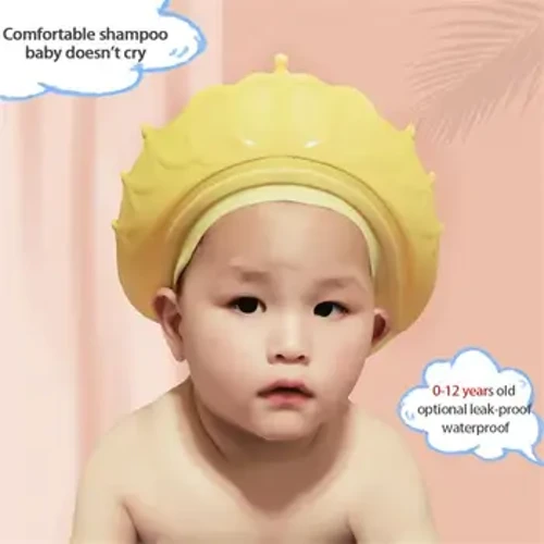 Soft Infant Children Shower Cap Water Blocking Eye Protection Earmuff Baby Shampoo Tool Hair Wash Hat Eye Protection