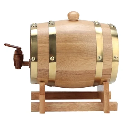 1.5L ถังไวน์ Vintage Oak ไม้ไวน์ Barrel Keg ถัง Home Brew Brewing อุปกรณ์เสริม