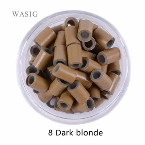 500 Pcs 4.5 Mm Dilapisi Silikon Tembaga Tabung Microlinks Loop Cincin Manik-manik Rambut untuk Ekstensi Rambut Manusia Kepang Alat