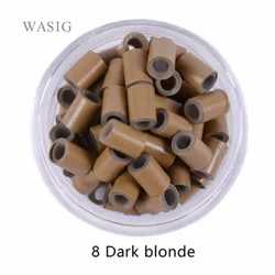 500 Pcs 4.5 Mm Dilapisi Silikon Tembaga Tabung Microlinks Loop Cincin Manik-manik Rambut untuk Ekstensi Rambut Manusia Kepang Alat