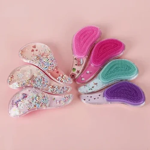 Pieptene de păr pentru bebeluși, de înaltă calitate, anti-nod, perie de păr pentru masaj, animal din desene animate, pieptene drăguț de coafură pentru copii, accesorii de îngrijire a bebelușilor