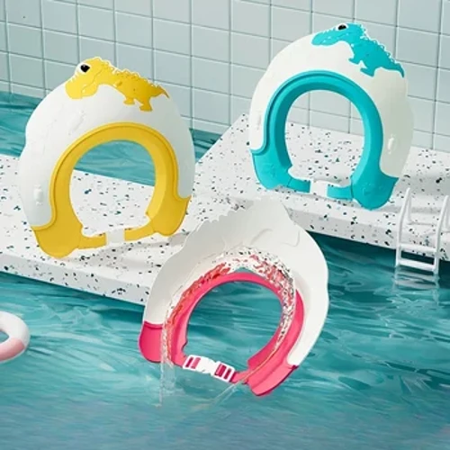 Baba puha gumis vízálló sampon sapka, gyermek sampon műtárgy, babasampon sapka vízálló fülvédő