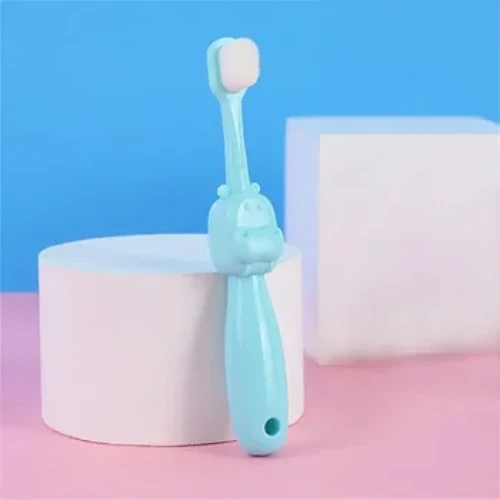 Çocuk Diş Fırçası Sevimli Su Aygırı Bebek Diş Fırçası Ağız Sağlığı Seyahat Için Taşınabilir Diş Fırçası Çocuklar Diş Ağız Bakımı Temizleme