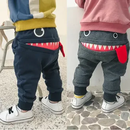 ʻO nā ʻaʻahu ʻaʻahu ʻaʻahu keiki keiki ʻōpio ʻōpio keikikāne ʻo nā kaikamahine ʻoluʻolu o ka waha nui ʻo Monster Trousers Costumes Long Cototn Infant Cartoon Panty Lole