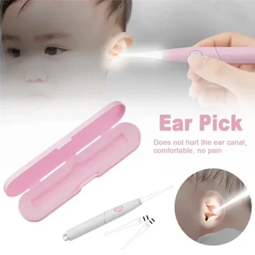 1 Set Mea Hoʻomaʻemaʻe Pepepeiao Hoʻomaʻemaʻe Ear Wax Mea Hana Uila Uila Pepepeiao Hoʻomaʻemaʻe Earwax Wehe Mea Hoʻomaʻemaʻe Pepepepeia ​​Ear Curette Puna Māmā.