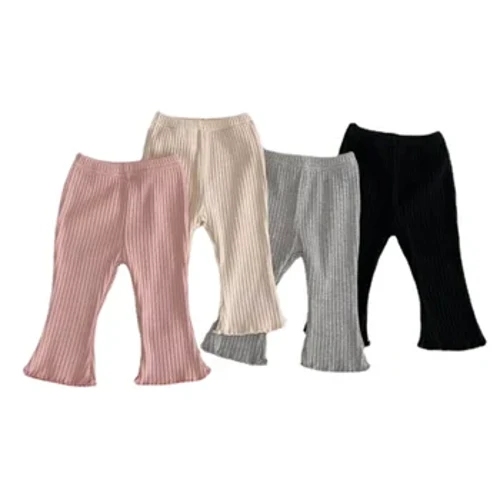 Bríste Babaí Pants caol Samhraidh Buachaill Nuabheirthe Bríste Sínte Buachaillí Lapadán Éadaí Cailín Dath Soladach Éadaí Naíonán do Pháistí
