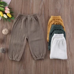 Quần Cho Bé Tập Đi Bé Gái Bé Trai Cotton Dòng Rời Bloomers Quần Dây Kéo Thu Xuân Hè Thường Quần Áo Trẻ Em