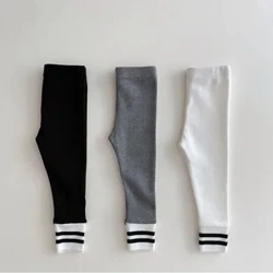 Teits Plant Newydd Legins Bechgyn Babanod Merched Pants Unisex Babanod Syth Sylfaen Arddull Stripe Trowsus 0-2Y