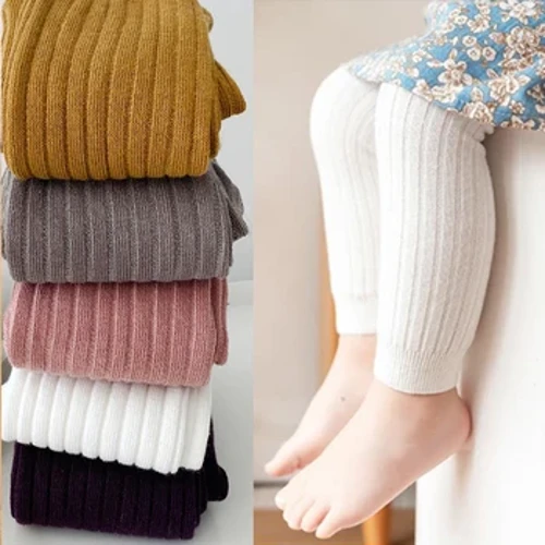 Primavera outono calças do bebê recém-nascido meninas leggings cor sólida algodão com nervuras calças crianças leggings 0-6 anos para meninas meninos