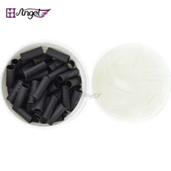 Grosir 500 Pcs 3.5 Mm Panas Menyusut Link Mikro Cincin Shrinkable Tabung untuk Bulu Manusia Rambut Ekstensi Alat Aksesoris