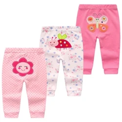 3 Cái/lốc In Họa Tiết Hoạt Hình Quần Cotton Cho Bé Quần Legging Mùa Thu Tập Đi Bé Trai Bé Gái Sơ Sinh Quần Áo Cho Trẻ Sơ Sinh 3 6 9 12 18 24M