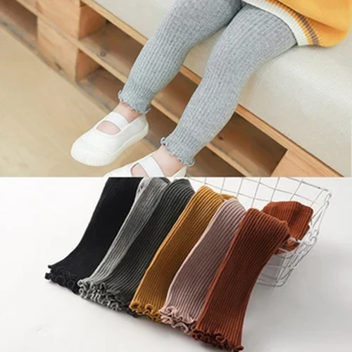 Haurtxoentzako prakak 2023 puntuzko gozoki koloreko galtzak Jantziak Neska txikiak Leggings saihetsak Marradun galtzak informalak Haurtxoentzako Leggings