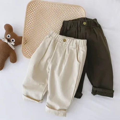 Однотонні дитячі штани MILANCEL для хлопчиків і дівчаток Four Seasons Baby Clothes