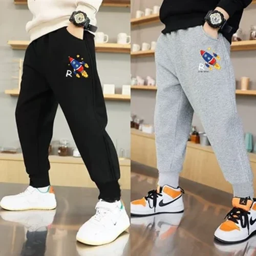 Roced Bechgyn Newydd Sweatpants Printiedig Hydref Pants Loncian Cotwm Plentyn Bach Bachgen Bachgen Trowsus Elastig 3-14 oed