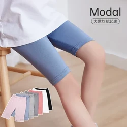 Cailíní banphrionsa earrach samhradh bríste cúig phointe luiteoga pants gearr Dath Candy Fad glúine leanbh leanbh cadás bog Capris