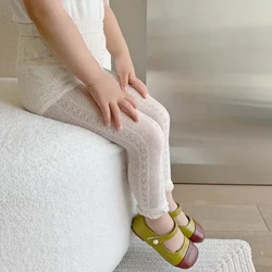 Mùa Hè Cho Bé Gái Quần Legging Lưới Thoáng Khí Quần Trẻ Sơ Sinh Ren Mỏng Chống Muỗi Quần Trẻ Em Quần Trẻ Em Quần Áo 0-8Y