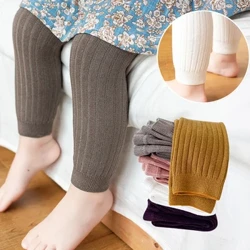 Vår Høst Varme Baby Leggings Vår Høst Gutter Jenter Bukser Soild Color Bomullsbukser Barn Barn Leggings for Jenter Gutter
