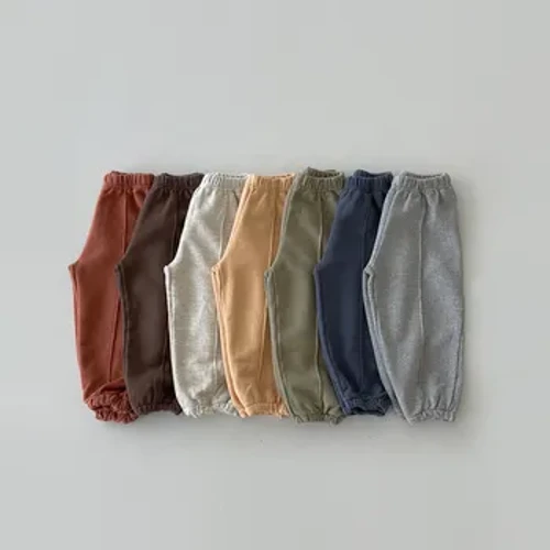 Plant Korea Pants Chwaraeon Plant Bechgyn Babanod Trowsus Merched Bach Pants Pants Chwaraeon Achlysurol Rhydd Pants Loose Pants Tynnu Ymlaen
