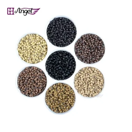 Angels 500 buc/borcan 3,0 mm nano cupru silicon micro link-uri nano inele margele instrumente de extensie de păr pentru nano extensii de păr