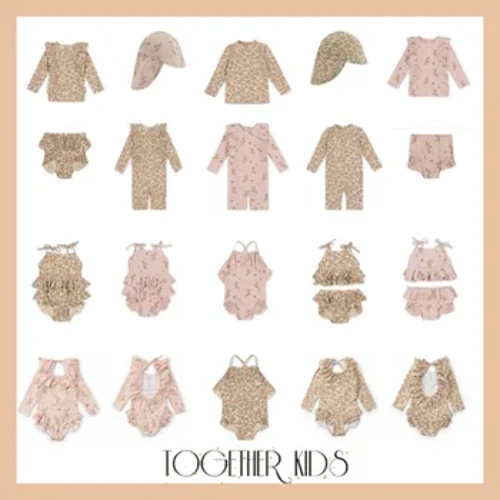 KS bébé filles maillot de bain porter 18M-9Y fleur enfants marque BC MR TAO vêtements enfants maillots de bain soeur frère correspondant en gros