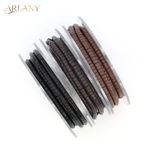 4,5 mm Öň ýüklenen mikro halkalar baglanyşyk monjuklar 1000Pc silikon mikro halkalar Saç uzatma gurallary aňsat tikin salonynyň esbaplary