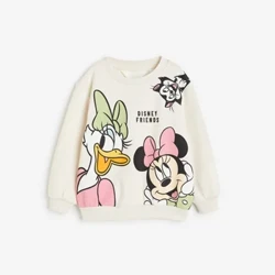 Baby Girl Söt Minnie Mouse Barn Sweatshirt Vår Höst Kläder Toppar Långärmad Lös Mode Tecknad Girl Hoodies O-ringad