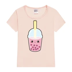 Tričko Bubble Tea Nový potisk Dětské oblečení Dětské tričko pro chlapce Kreslené dívky Tričko Dětské tričko Chlapecké DĚTSKÉ Košile Dívka Top