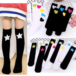 Trẻ Em Đầu Gối Cao Tất Bé Gái Bé Trai Bóng Đá Sọc Cotton Trường Thể Thao Tất Trắng Trượt Trẻ Em Bé Ống Dài Chân Ấm Áp