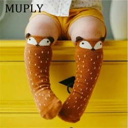 1 Unisex Đáng Yêu Hoạt Hình Dễ Thương Cáo Trẻ Em Tất Cho Bé Đầu Gối Bé Gái Bé Trai Cho Bé Tập Đi Tất Động Vật Trẻ Sơ Sinh Mềm Mại đôi Tất Cotton Chân Ấm Áp
