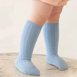 13 farieb Chlapčenské a dievčenské Bavlnené ponožky Ležérne Vrúbkované pod kolená Vysoké Baby Dlhé Trubkové ponožky Čižmy Ponožky Detské návleky na nohy Socken