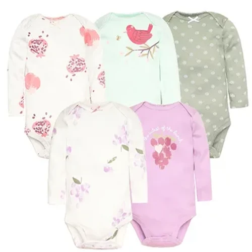 Újszülött Baba Body Hosszú ujjú Baba Girl Jumpsuit 2023 Uniszex 5 csomag pamut baba fiú ruhák Rajzfilm csecsemő ruházat