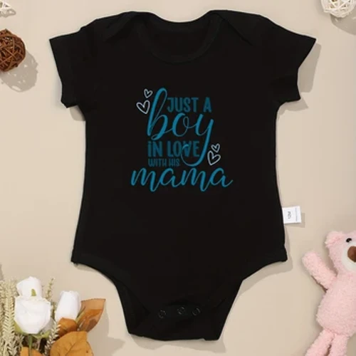 Bodysuit Newydd-anedig Testun Creadigol Arddull Melys Ciwt Dillad Merched Cartref Achlysurol Bachgen Bach Onesie Haf Siwmper Llewys Fer
