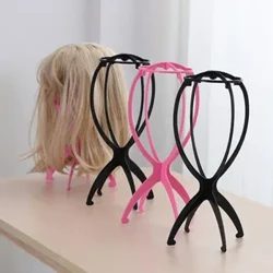 Wig Storage Holder Foldable Creative PP Folding Wig Stand Convenient Long Lifespan Hairpiece Display Stable Tool For Home