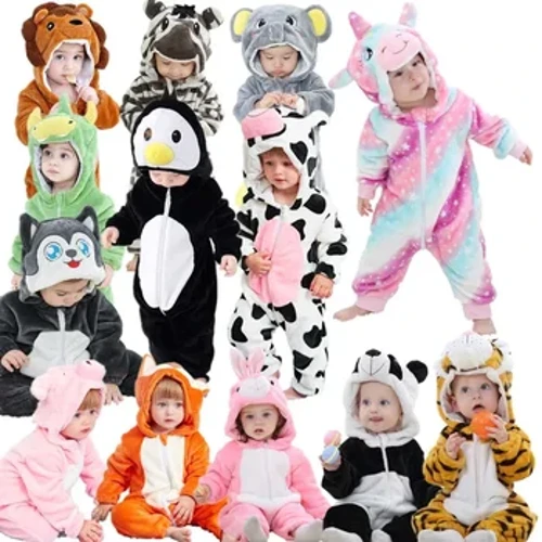 Zimska odjeća za bebe Dječje pidžame Jednodijelni kombinezoni s kapuljačom za djevojčice Bebe Dječaci Pidžame Jednorog za djevojčice Kigurumi Odjeća za spavanje