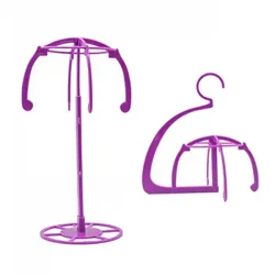 I-Multifunctional Adjustable Wig Stand I-Plastic Hat Display Izibambi Zekhanda Le-Wig Amathuluzi Aqinile Okugoqa Iwigi