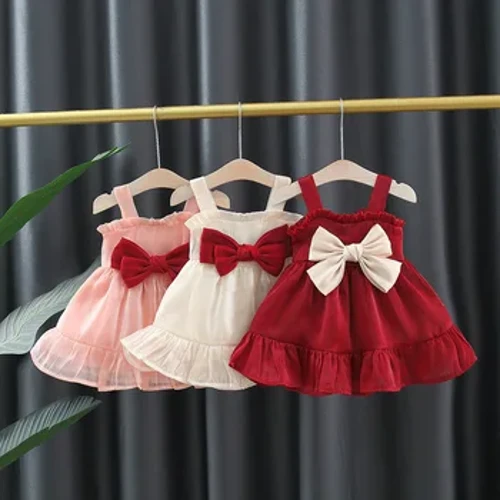 Mùa Hè Cho Bé Gái Mới Lưới Đầm Công Chúa Có Nơ Đầm Dự Tiệc 0-3 Tuổi Sinh Nhật Cho Bé quà Tặng Giáng Sinh