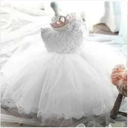 Sơ Sinh Christening Áo Choàng Ren Hoa Bé Gái Tiệc Cưới Phồng 1st Sinh Nhật Cho Bé Bộ Trang Phục Lễ Rửa Tội Trẻ Em Đầm Công Chúa