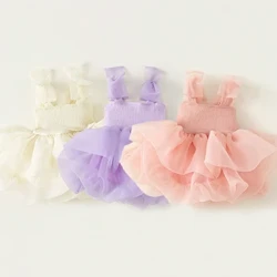 Modisches Mädchenkleid, Babykleid für den 1. Geburtstag, Sommerkleid mit Prinzessinnen für Babymädchen für Partys, Kleinkinderkleider für Mädchen