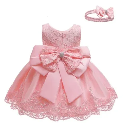 Đầm Bé Gái Đầm Dự Tiệc Cho Bé Gái 1 Năm Sinh Nhật Váy Cưới Công Chúa Ren Christening Áo Choàng Bé Trắng Lễ Rửa Tội Quần Áo