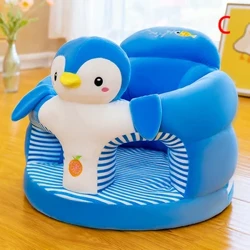 1pc bebê sofá suporte capa de assento da criança dos desenhos animados cadeira de pelúcia aprendendo a sentar confortável lavável sem berço de enchimento